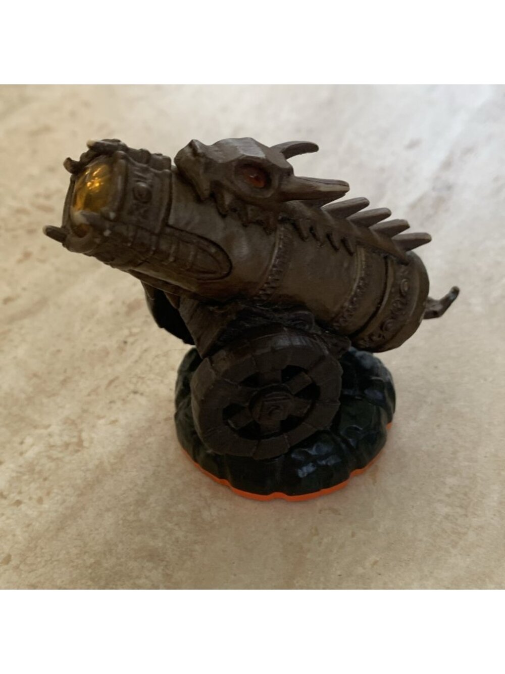 Skylanders Giants Golden Dragonfire Cannon Collectible Toy Game Figure Untested